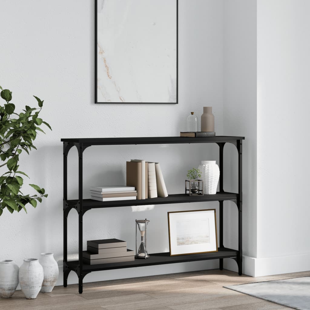 Konsolentisch Schwarz 100x22,5x75 cm Holzwerkstoff - Pazzar.ch