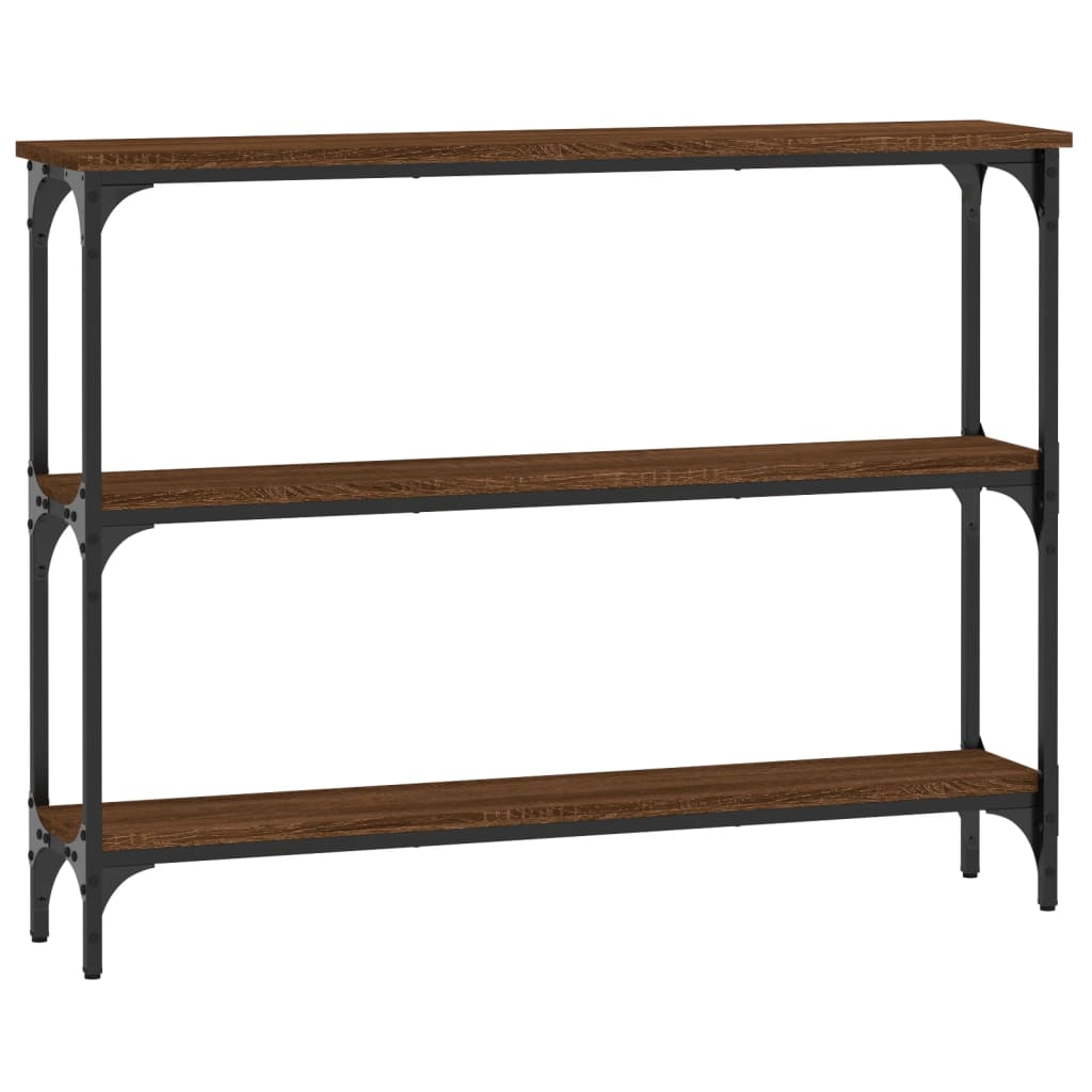 Konsolentisch Braun Eichen-Optik 100x22,5x75 cm Holzwerkstoff - Pazzar.ch