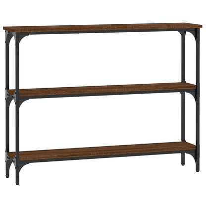 Konsolentisch Braun Eichen-Optik 100x22,5x75 cm Holzwerkstoff - Pazzar.ch