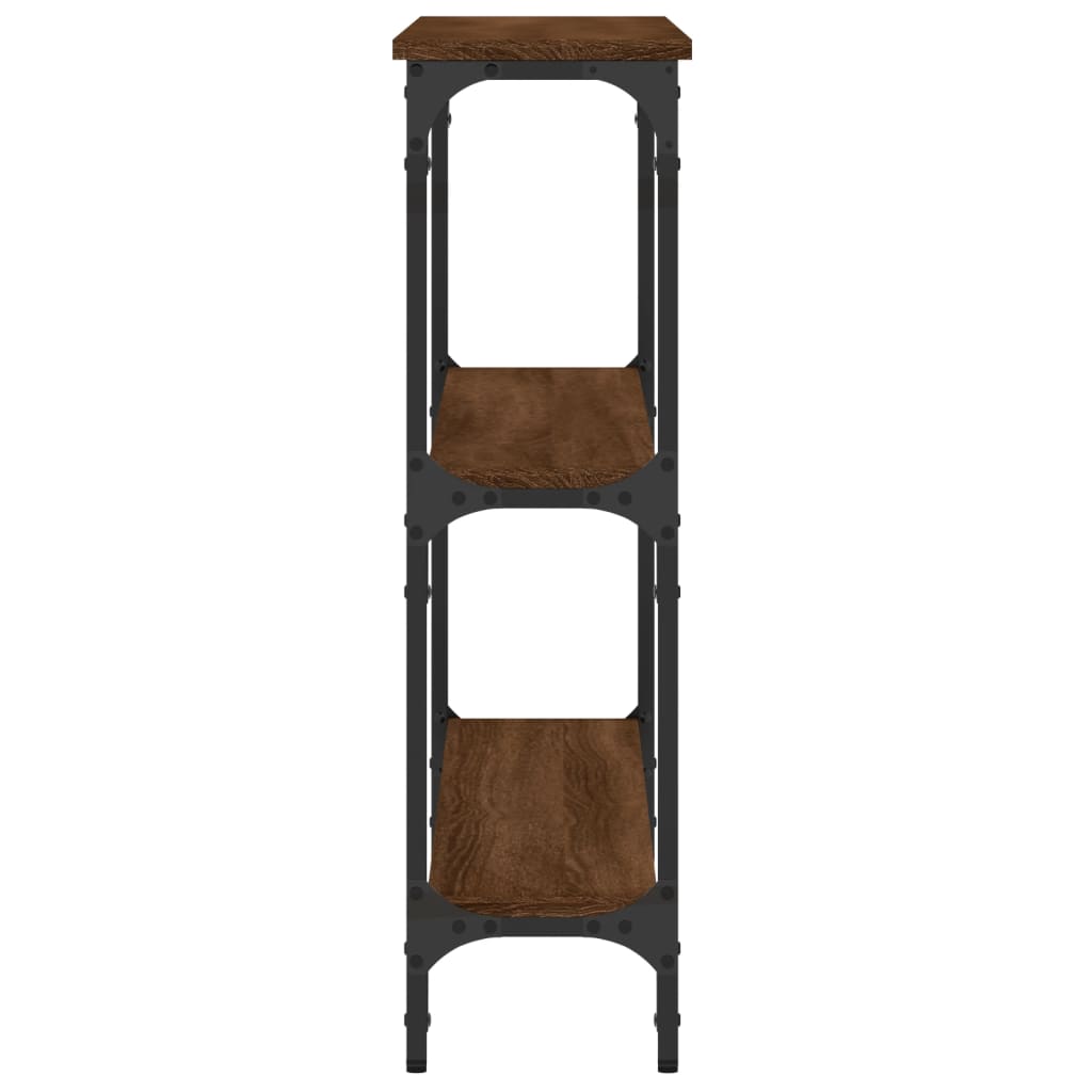 Konsolentisch Braun Eichen-Optik 100x22,5x75 cm Holzwerkstoff - Pazzar.ch