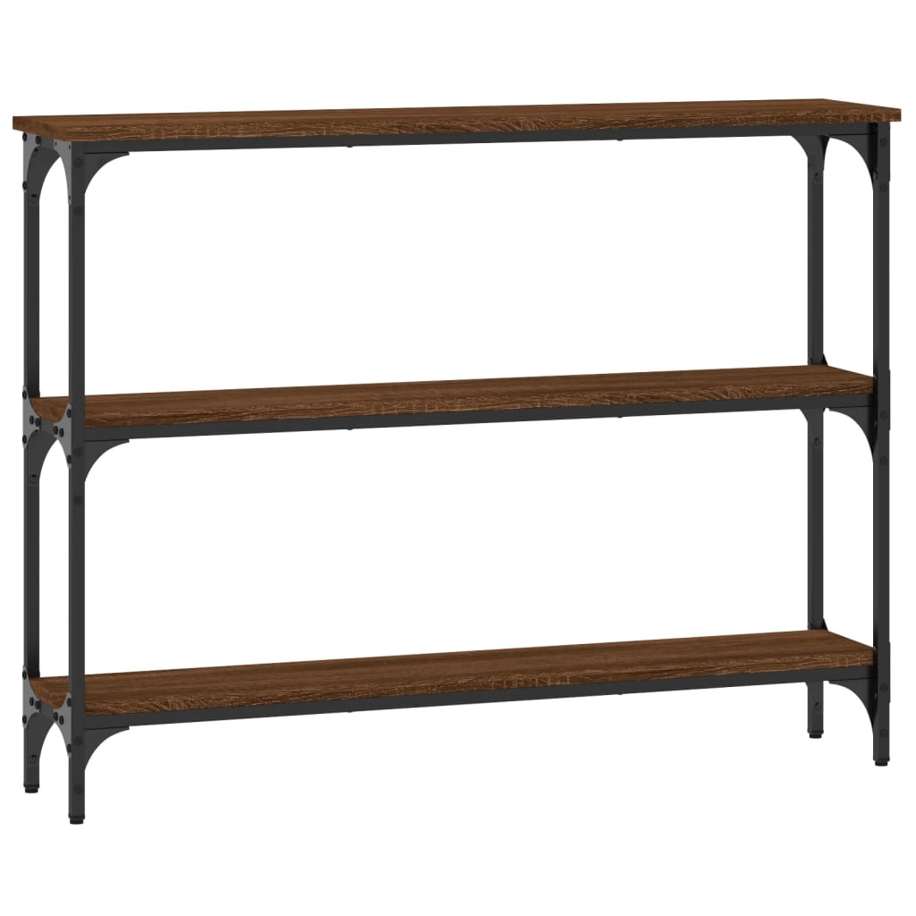 Konsolentisch Braun Eichen-Optik 100x22,5x75 cm Holzwerkstoff - Pazzar.ch