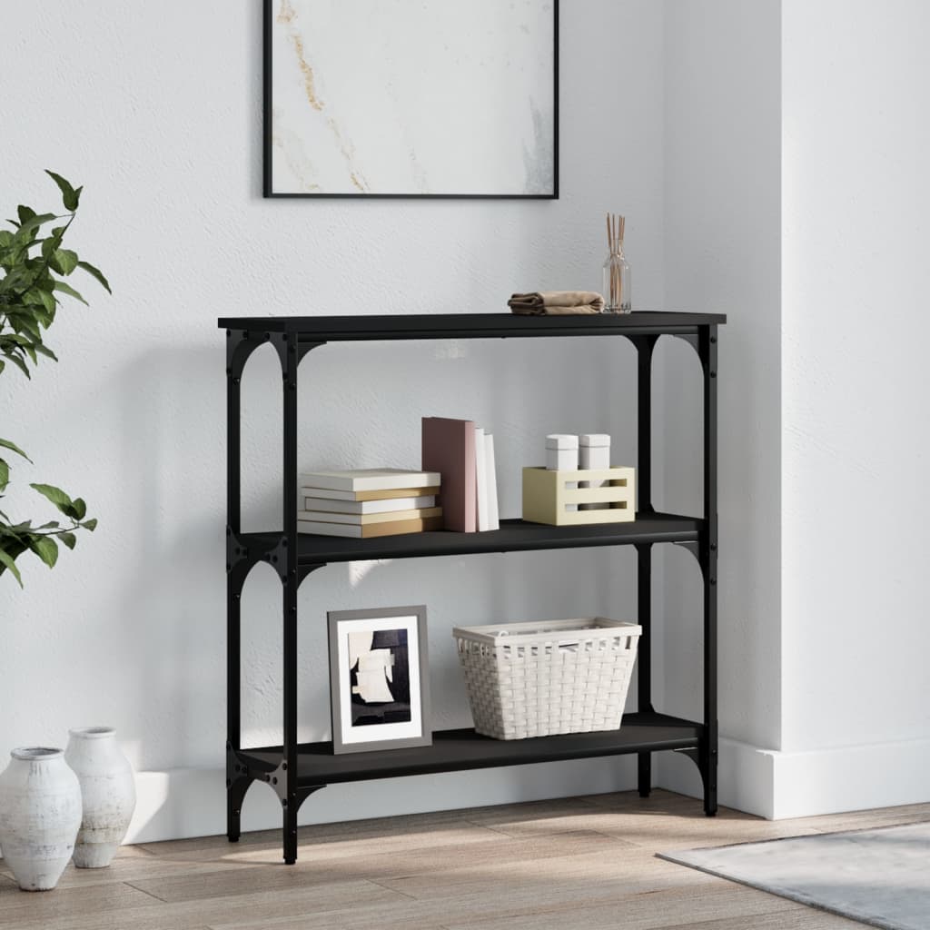 Konsolentisch Schwarz 75x22,5x75 cm Holzwerkstoff - Pazzar.ch