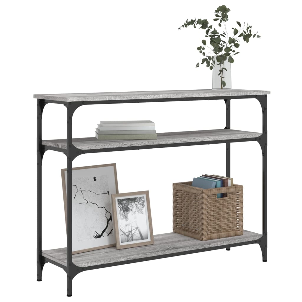Konsolentisch Grau Sonoma 100x29x75 cm Holzwerkstoff - Pazzar.ch