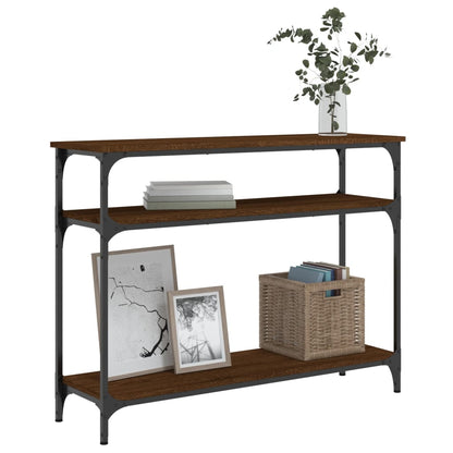 Konsolentisch Braun Eichen-Optik 100x29x75 cm Holzwerkstoff - Pazzar.ch