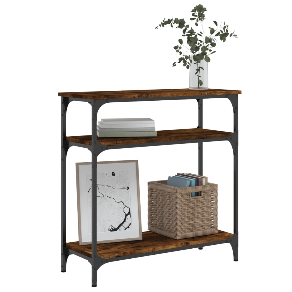 Konsolentisch Räuchereiche 75x29x75 cm Holzwerkstoff - Pazzar.ch