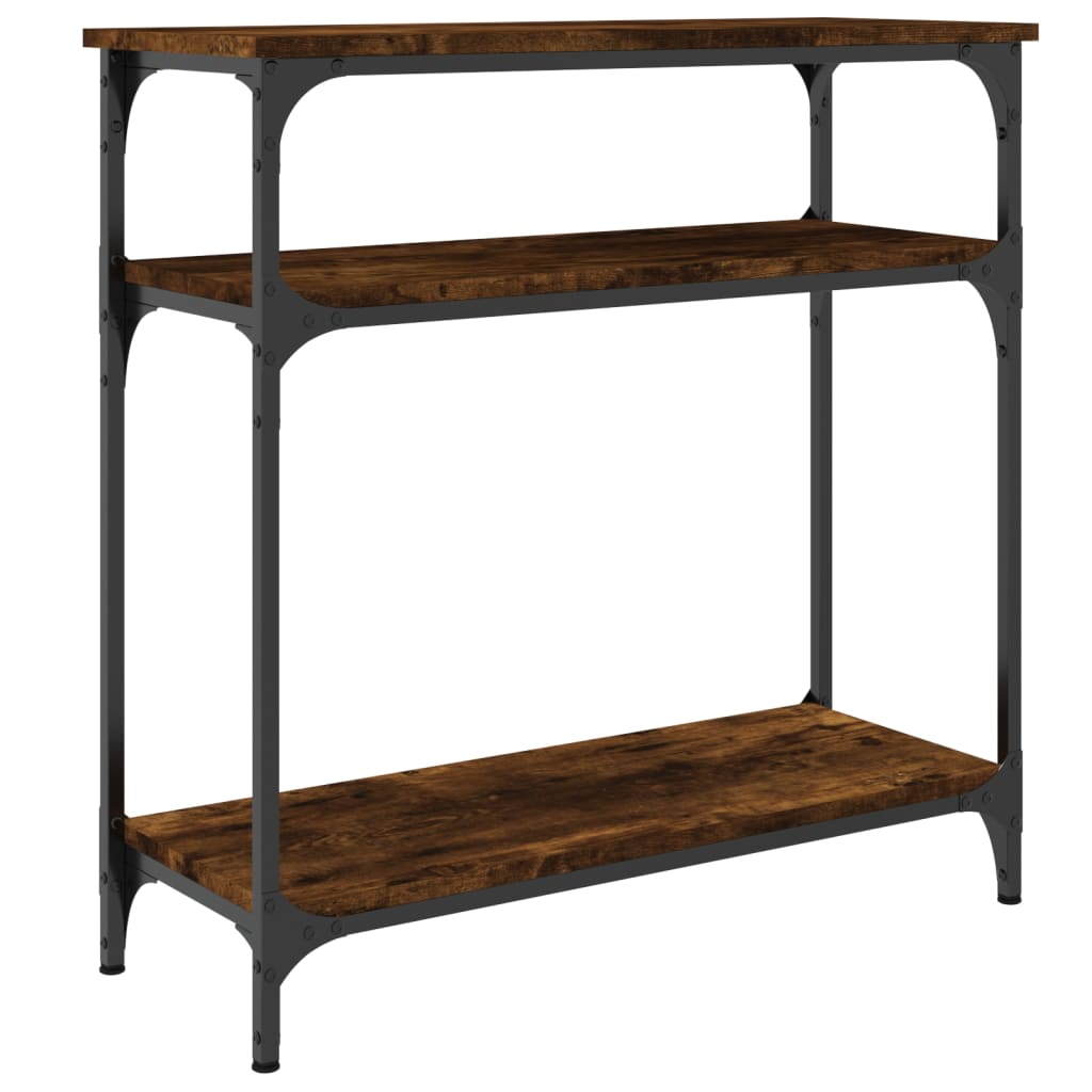 Konsolentisch Räuchereiche 75x29x75 cm Holzwerkstoff - Pazzar.ch