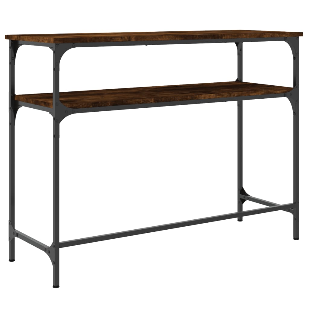 Konsolentisch Räuchereiche 100x35,5x75 cm Holzwerkstoff - Pazzar.ch