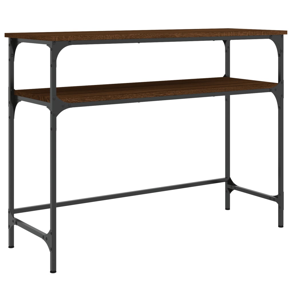 Konsolentisch Braun Eichen-Optik 100x35,5x75 cm Holzwerkstoff - Pazzar.ch