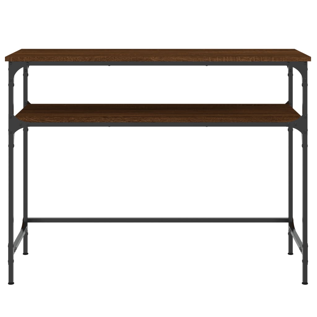 Konsolentisch Braun Eichen-Optik 100x35,5x75 cm Holzwerkstoff - Pazzar.ch