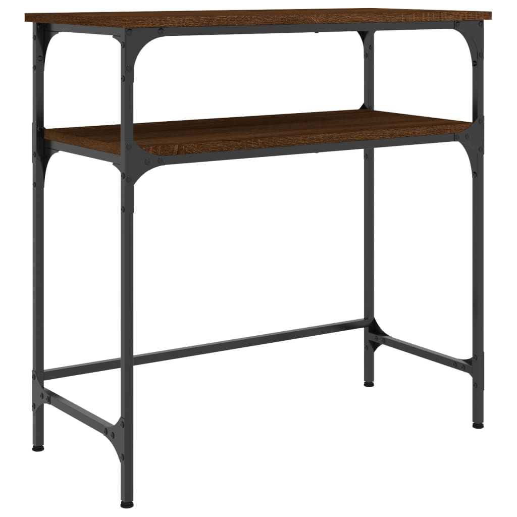 Konsolentisch Braun Eichen-Optik 75x35,5x75 cm Holzwerkstoff - Pazzar.ch