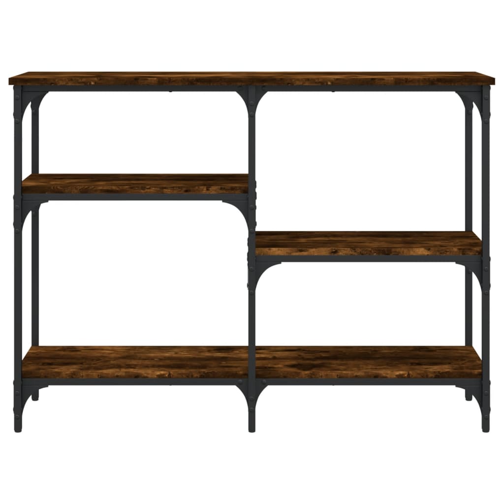 Konsolentisch Räuchereiche 102x29x75 cm Holzwerkstoff - Pazzar.ch
