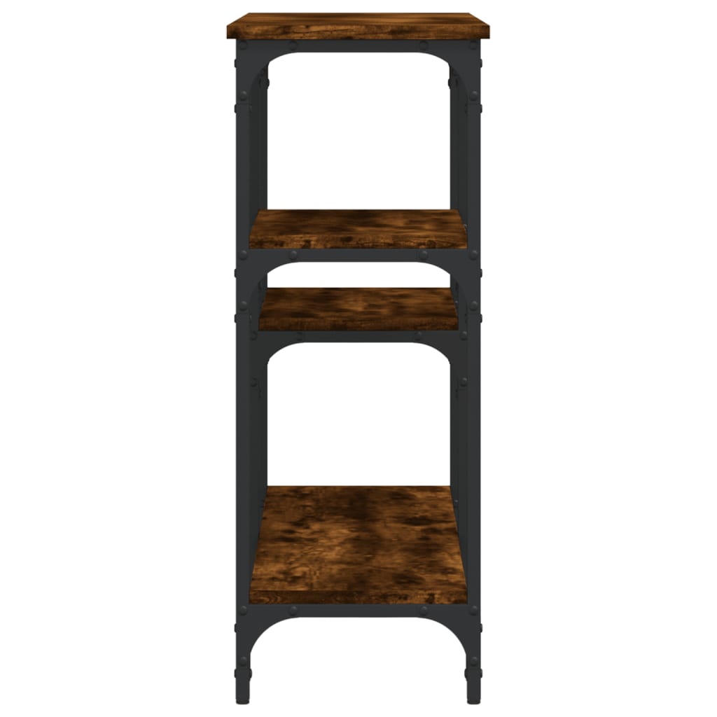 Konsolentisch Räuchereiche 102x29x75 cm Holzwerkstoff - Pazzar.ch