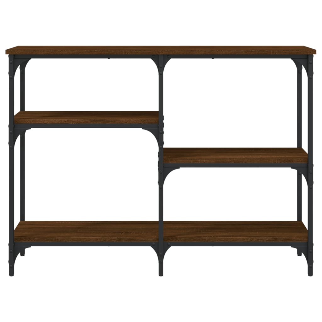 Konsolentisch Braun Eichen-Optik 102x29x75 cm Holzwerkstoff - Pazzar.ch