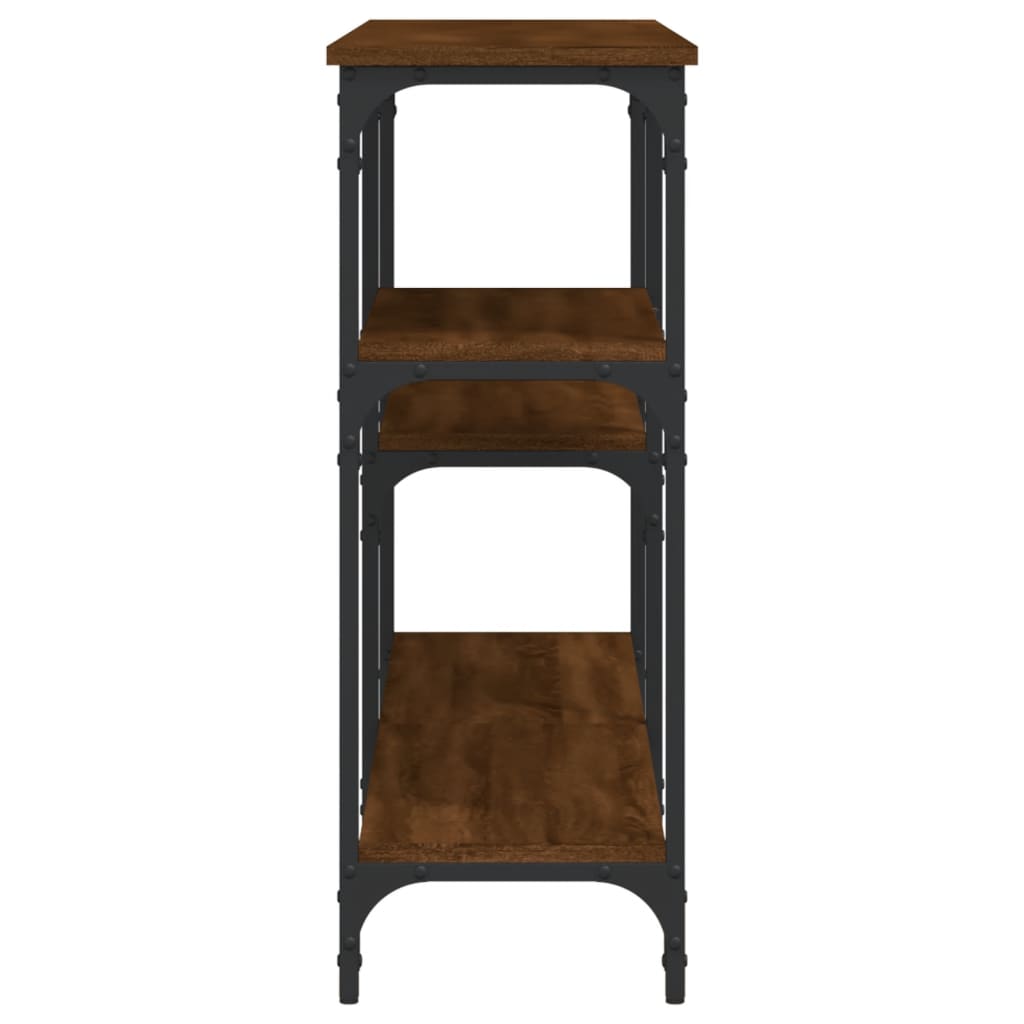 Konsolentisch Braun Eichen-Optik 160x29x75 cm Holzwerkstoff - Pazzar.ch