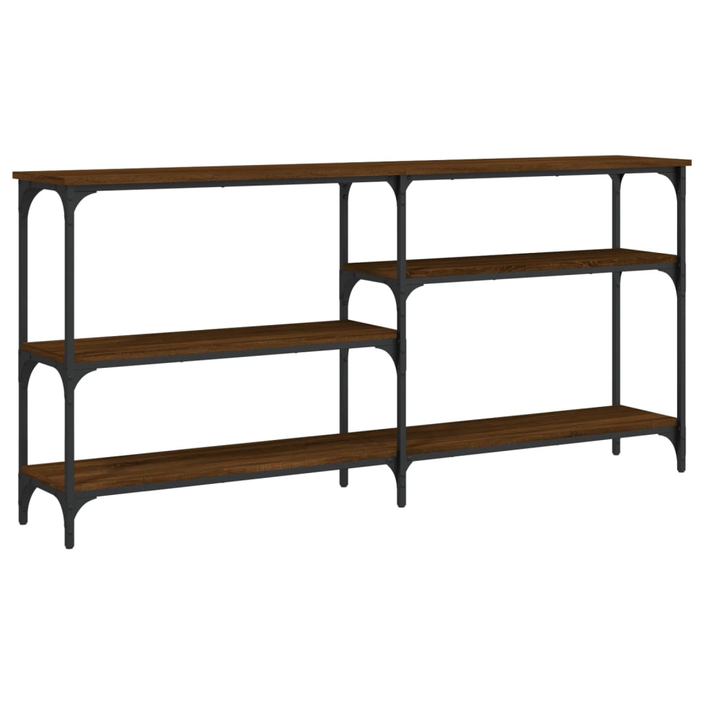 Konsolentisch Braun Eichen-Optik 160x29x75 cm Holzwerkstoff - Pazzar.ch