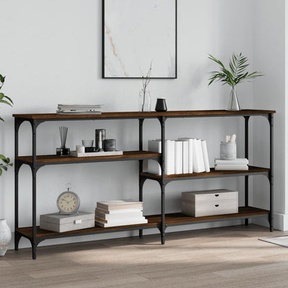 Konsolentisch Braun Eichen-Optik 160x29x75 cm Holzwerkstoff - Pazzar.ch