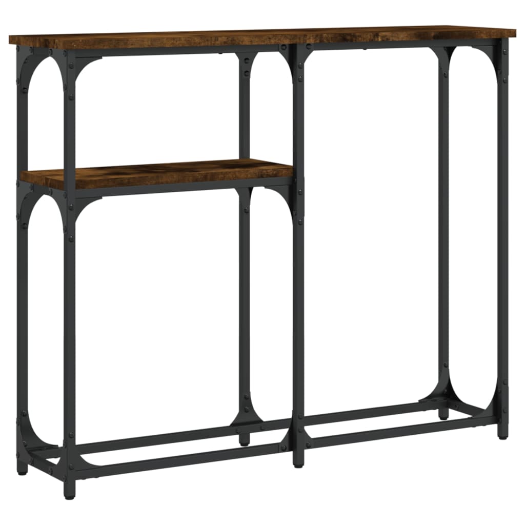 Konsolentisch Räuchereiche 90x22,5x75 cm Holzwerkstoff - Pazzar.ch