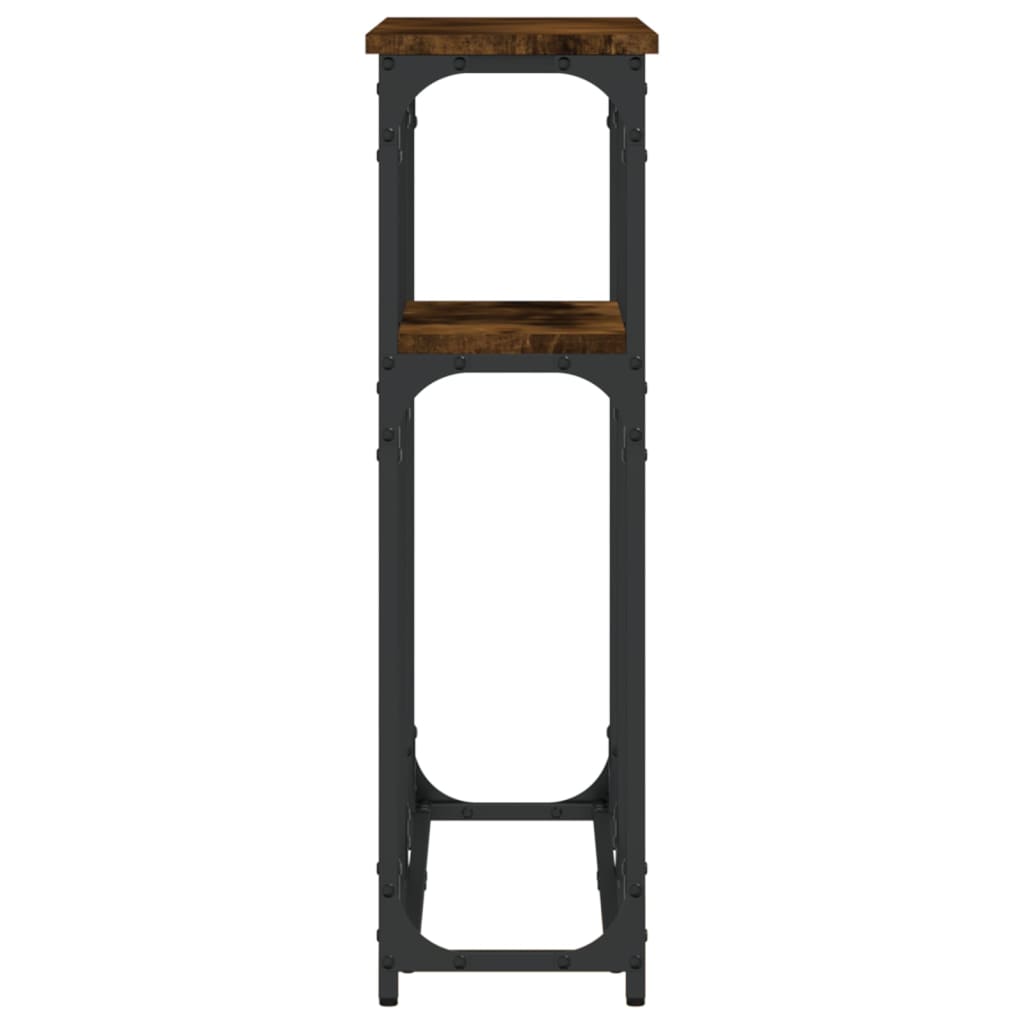 Konsolentisch Räuchereiche 90x22,5x75 cm Holzwerkstoff - Pazzar.ch
