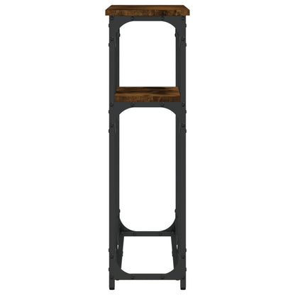Konsolentisch Räuchereiche 90x22,5x75 cm Holzwerkstoff - Pazzar.ch