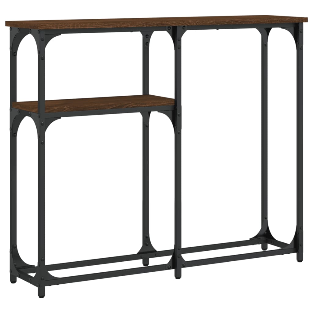Konsolentisch Braun Eichen-Optik 90x22,5x75 cm Holzwerkstoff - Pazzar.ch