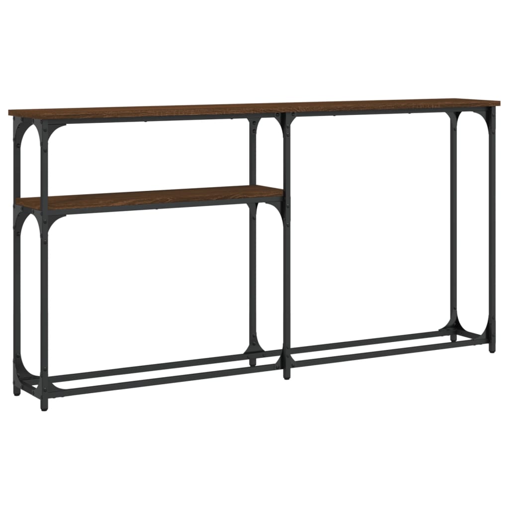 Konsolentisch Braun Eichen-Optik 145x22,5x75 cm Holzwerkstoff - Pazzar.ch