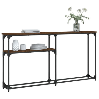 Konsolentisch Braun Eichen-Optik 145x22,5x75 cm Holzwerkstoff - Pazzar.ch