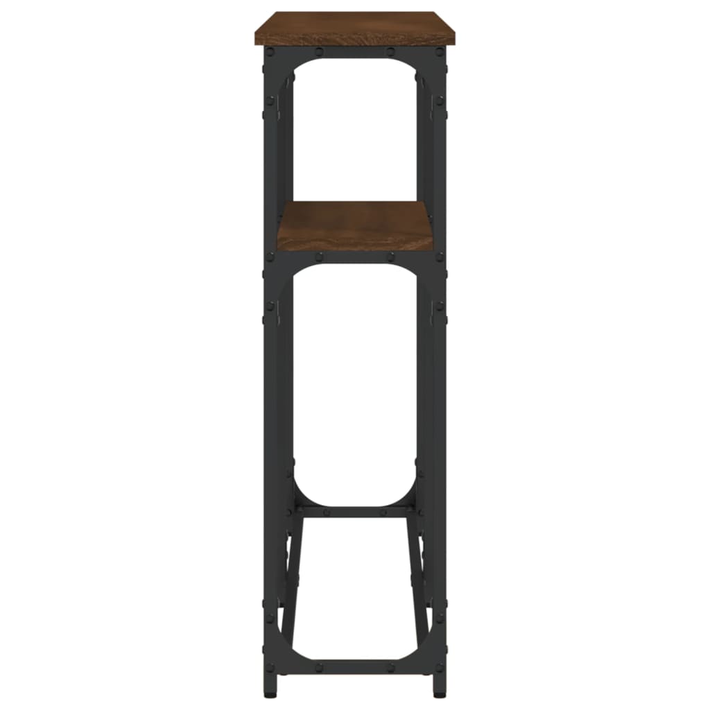 Konsolentisch Braun Eichen-Optik 145x22,5x75 cm Holzwerkstoff - Pazzar.ch