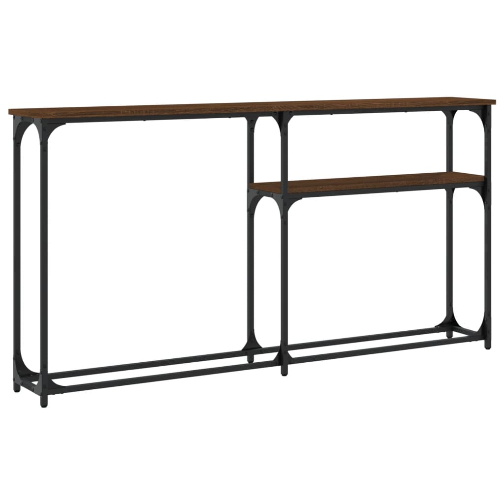 Konsolentisch Braun Eichen-Optik 145x22,5x75 cm Holzwerkstoff - Pazzar.ch