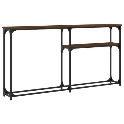 Konsolentisch Braun Eichen-Optik 145x22,5x75 cm Holzwerkstoff - Pazzar.ch