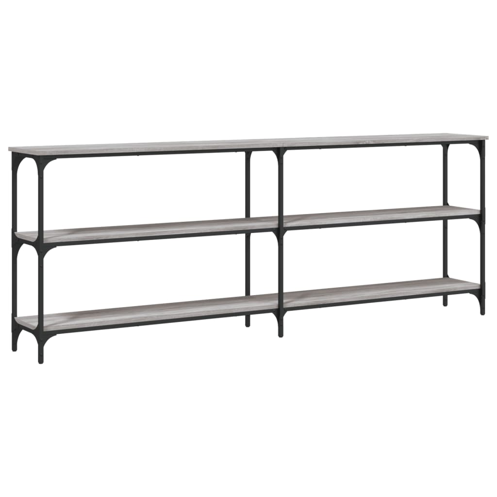Konsolentisch Grau Sonoma 200x29x75 cm Holzwerkstoff - Pazzar.ch