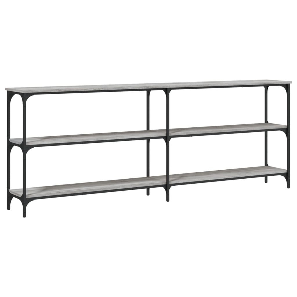Konsolentisch Grau Sonoma 200x29x75 cm Holzwerkstoff - Pazzar.ch