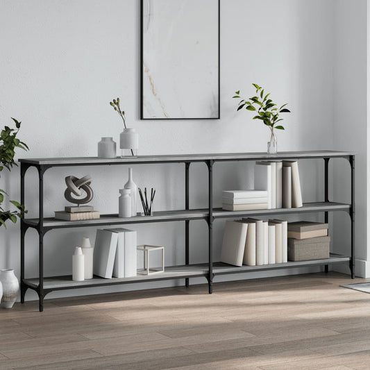 Konsolentisch Grau Sonoma 200x29x75 cm Holzwerkstoff - Pazzar.ch