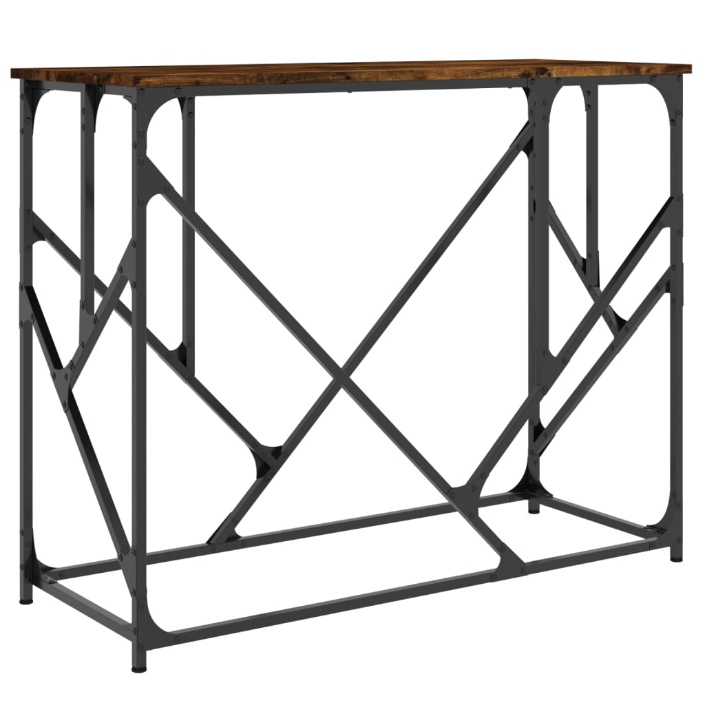 Konsolentisch Räuchereiche 100x40x80 cm Holzwerkstoff - Pazzar.ch