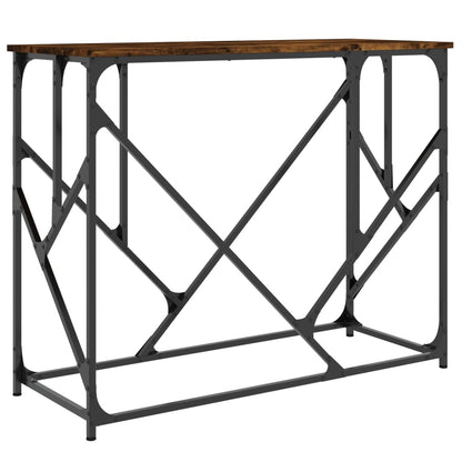 Konsolentisch Räuchereiche 100x40x80 cm Holzwerkstoff - Pazzar.ch