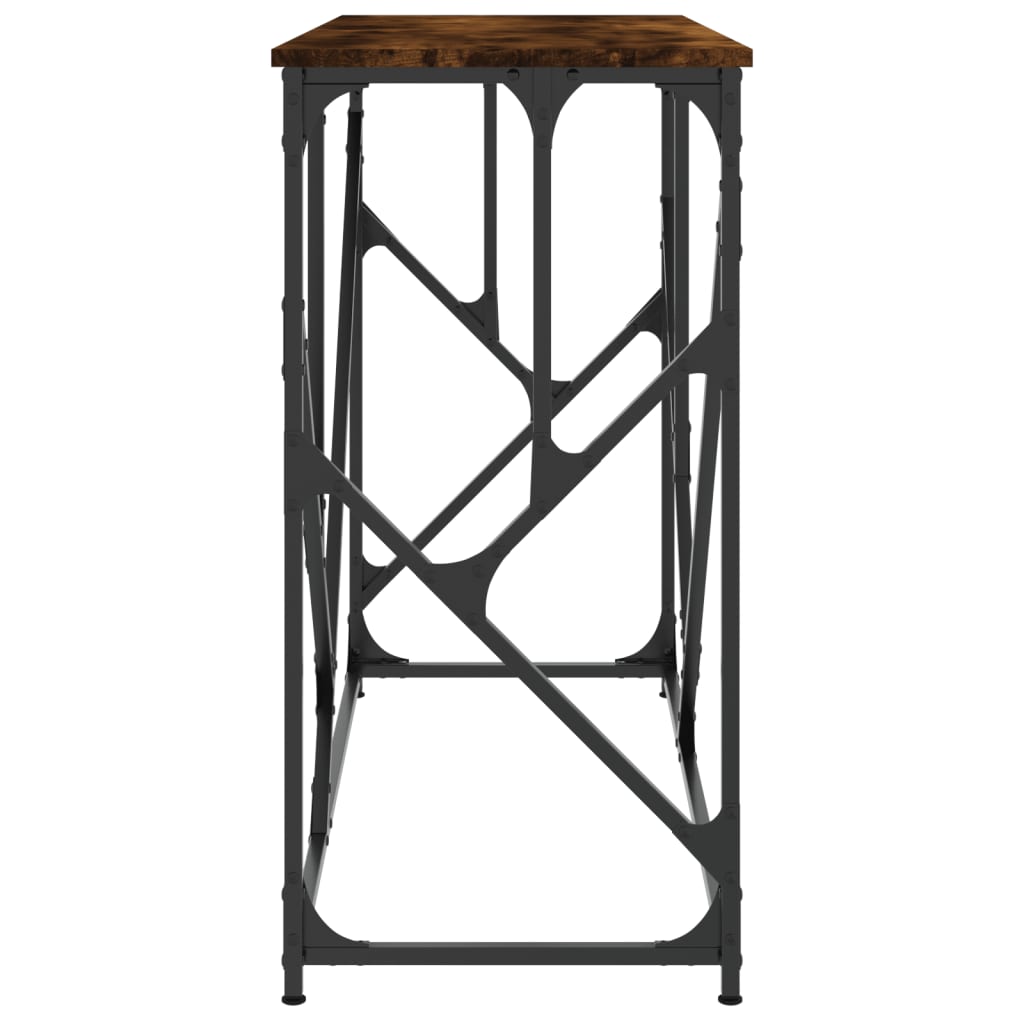 Konsolentisch Räuchereiche 100x40x80 cm Holzwerkstoff - Pazzar.ch