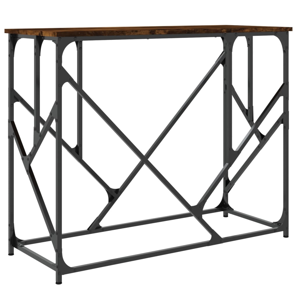 Konsolentisch Räuchereiche 100x40x80 cm Holzwerkstoff - Pazzar.ch