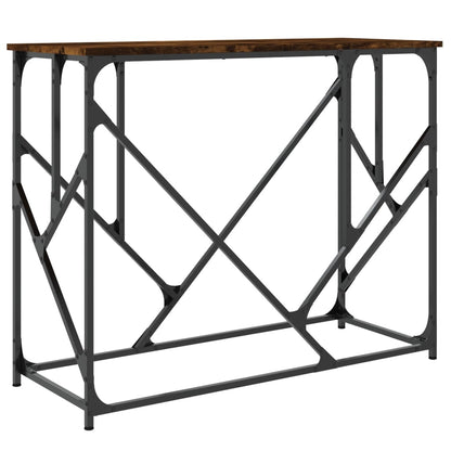 Konsolentisch Räuchereiche 100x40x80 cm Holzwerkstoff - Pazzar.ch