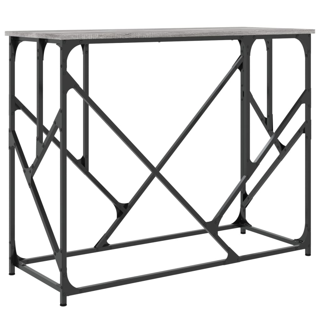 Konsolentisch Grau Sonoma 100x40x80 cm Holzwerkstoff - Pazzar.ch