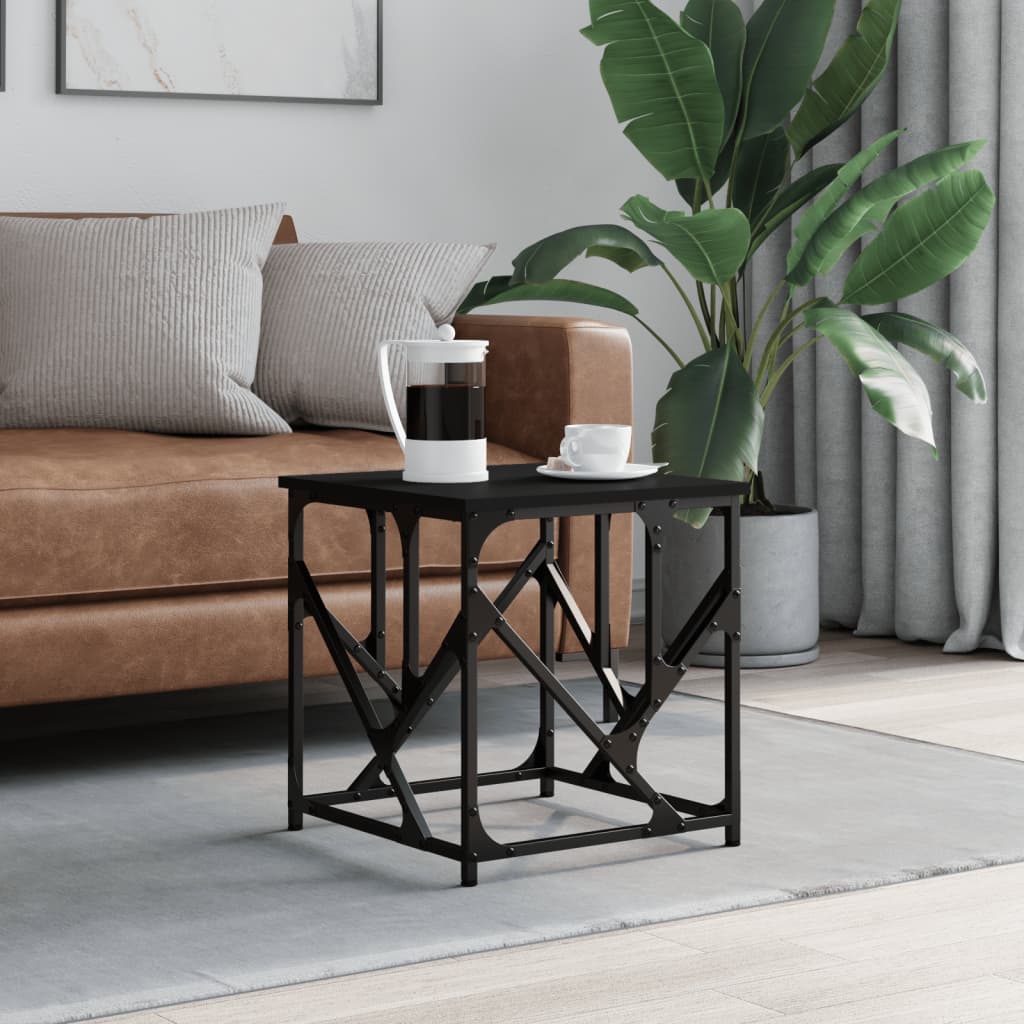 Couchtisch Schwarz 45x45x47,5 cm Holzwerkstoff - Pazzar.ch