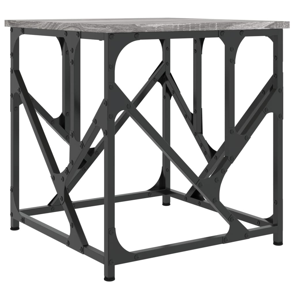 Couchtisch Grau Sonoma 45x45x47,5 cm Holzwerkstoff - Pazzar.ch