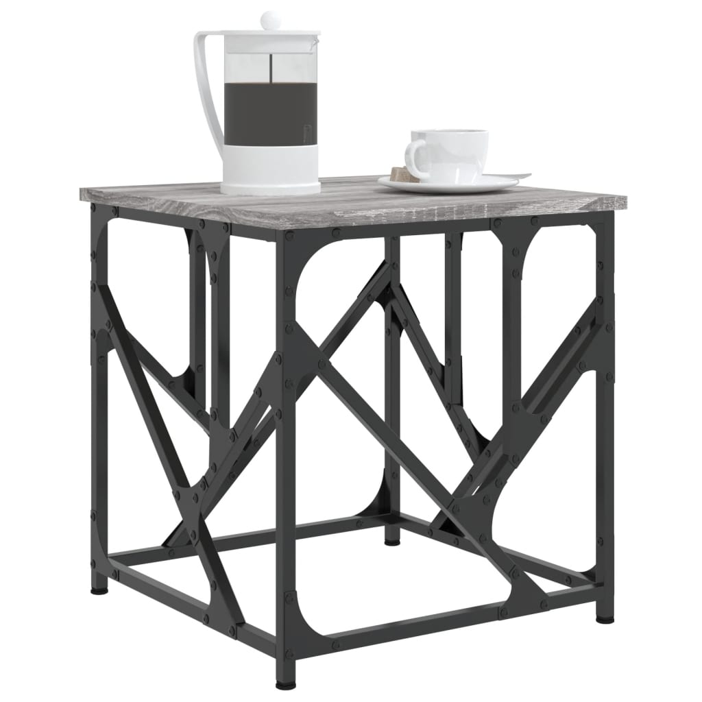 Couchtisch Grau Sonoma 45x45x47,5 cm Holzwerkstoff - Pazzar.ch
