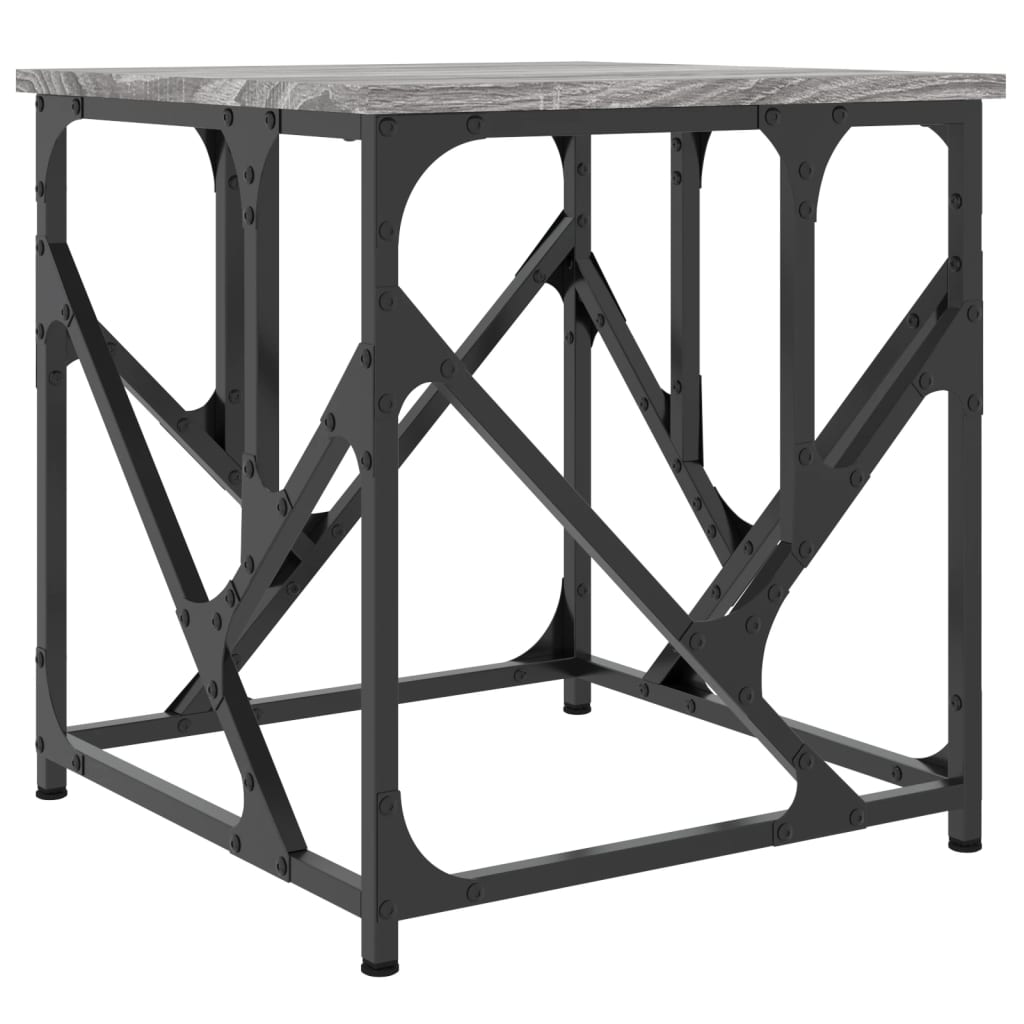 Couchtisch Grau Sonoma 45x45x47,5 cm Holzwerkstoff - Pazzar.ch