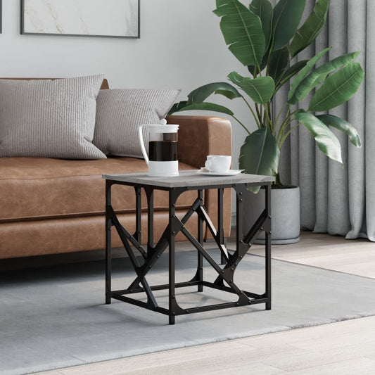 Couchtisch Grau Sonoma 45x45x47,5 cm Holzwerkstoff - Pazzar.ch