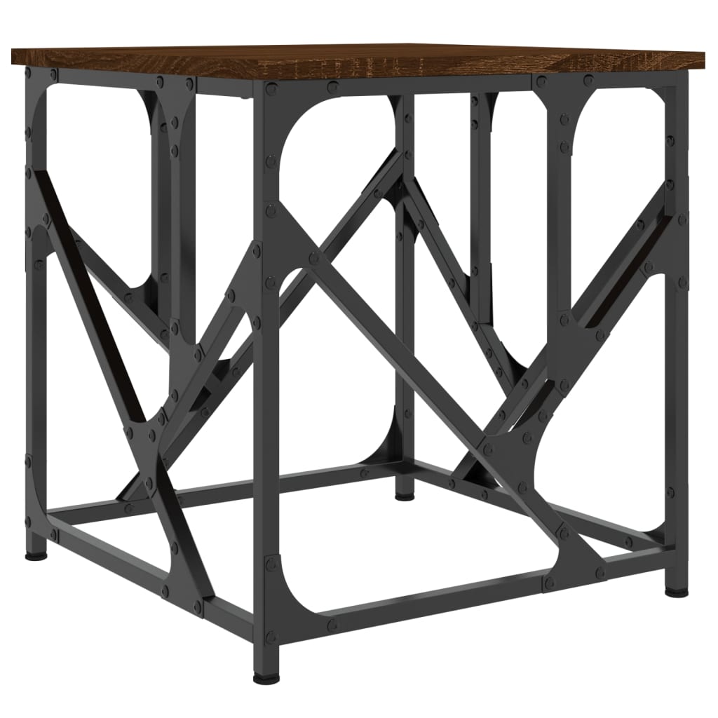 Couchtisch Braun Eichen-Optik 45x45x47,5 cm Holzwerkstoff - Pazzar.ch
