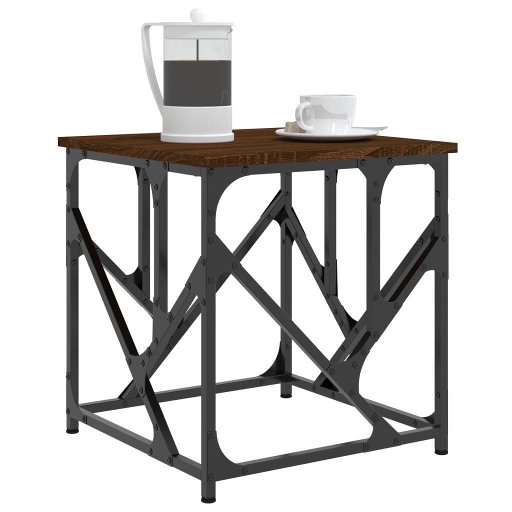 Couchtisch Braun Eichen-Optik 45x45x47,5 cm Holzwerkstoff - Pazzar.ch