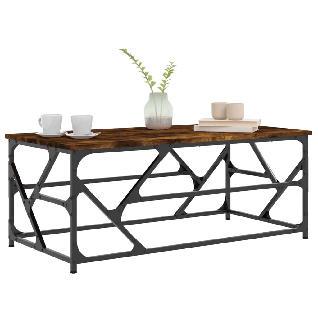Couchtisch Räuchereiche 100x50x40 cm Holzwerkstoff - Pazzar.ch