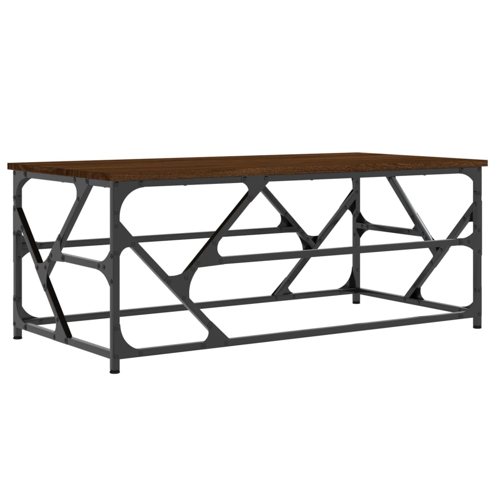 Couchtisch Braun Eichen-Optik 100x50x40 cm Holzwerkstoff - Pazzar.ch