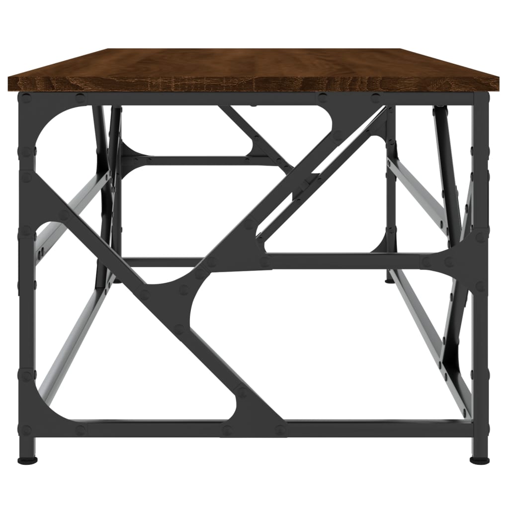Couchtisch Braun Eichen-Optik 100x50x40 cm Holzwerkstoff - Pazzar.ch