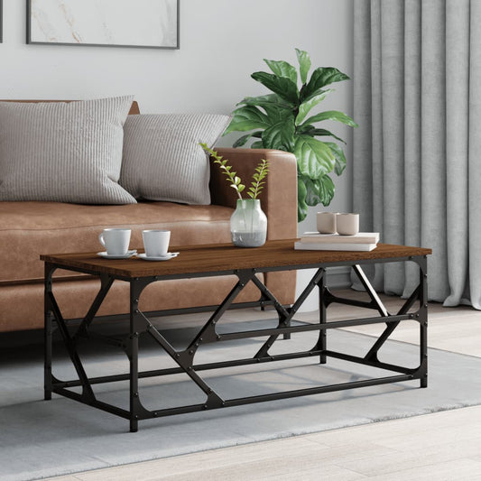Couchtisch Braun Eichen-Optik 100x50x40 cm Holzwerkstoff - Pazzar.ch
