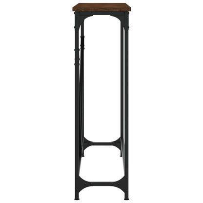 Konsolentisch Braun Eichen-Optik 102x22,5x75 cm Holzwerkstoff - Pazzar.ch